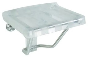 Scaun de duș 38x46 cm, argintiu