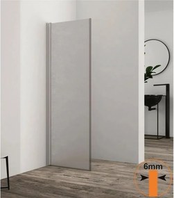 Paravan de dus mobil tip Walk-In Inter Ceramic crom lucios - sticla opaca 60x200 cm