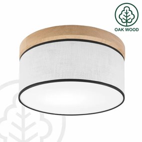 Plafonieră Brilagi BELLADONNA 1xE27/15W/230V d. 30 cm alb/stejar