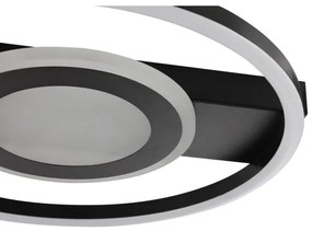 Brilliant MAUREEN plafonier LED RGBW dimmabil 20W/230V 3000-6500K negru + telecomandă