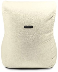 Fotoliu bean bag crem cu tapițerie din țesătură bouclé Lounge – SLOWDOWN