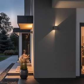 Aplică LED de exterior Brilagi CUBE LED/6W/230V gri IP54