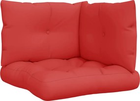 vidaXL Perne de paleți, 3 buc. roșu, material textil