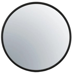 Oglinda rotunda cu rama neagra Selfie, 80 x 5 x 80 cm