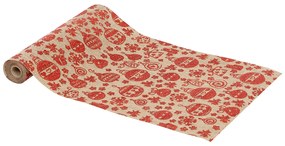 Traversa de masa cu model de Craciun, iuta, 28 x 300 cm