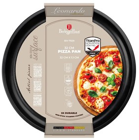 Tava pizza 32 cm Leonardo Berlinger Haus BH 7929, antiaderenta, visiniu