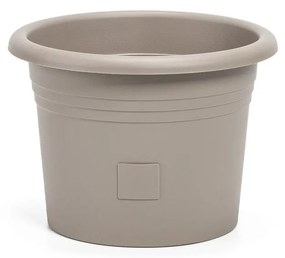 Plastia Ghiveci cu auto-irigare Narza diametru 30cm, taupe, diam. 30 cm