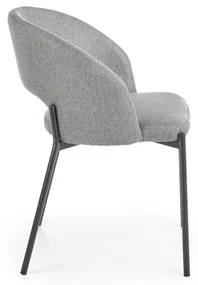 Scaun de bucaterie Alanna, gri/negru