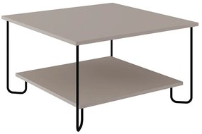 Măsuță de cafea gri 80x80 cm Tonka – Marckeric