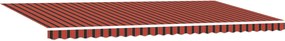 vidaXL Cortina Retractabilă portocaliu și maro 600 ×350 cm țesătură