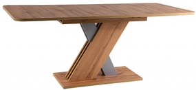 Masa Extensibila Exel stejar wotan/silver L140-180 cm