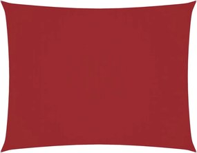 vidaXL Parasolar, roșu, 5x7 m, țesătură oxford, dreptunghiular