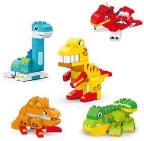 JOC DE CONSTRUCTIE STEAM - DINOZAURI (135 PIESE) - BUFNITEL (188-A82)