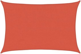 vidaXL Parasolar, cărămiziu, 4x5 m, HDPE, 160 g/m²