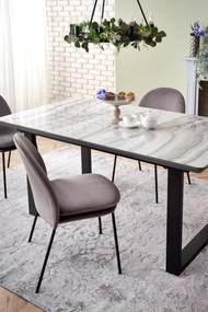 Set masa extensibila Marley 160-200 cm + 4 scaune K443 velvet gri