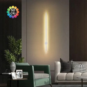BRILAGI - Aplică LED de exterior AURA, 20 W, 230 V, 3000 K, IP54, 97 cm, alb, CRI 90