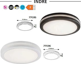 Plafoniera LED iluminat exterior IP54 Indre negru