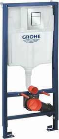 Set rezervor incastrat Grohe Rapid SL pentru vas wc cu clapeta cromata Skate Cosmopolitan S si set fixare