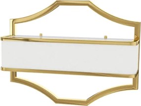 Open Design OR84832 - Aplica de perete GERDO, 2x E14/12W/230V, auriu/alb