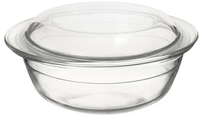Vas de copt din sticlă cu capac rotund Orion,diametru 20 cm
