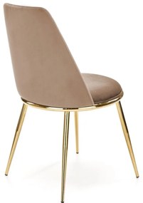 Scaun tapitat K460 – Bej/Gold