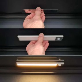 Corp de iluminat LED reîncărcabil cu senzor pentru corpuri de mobilă Nedis LCRM01WT LED/1W/1100 mAh 3000K