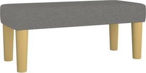 vidaXL Bancă, gri închis, 70x30x30 cm, textil