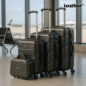 TraveLux Max valiză de mână mică cu capac dur 28x36x16 cm negru