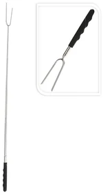 Furculita extensibila gratar, 72 cm, polivinil/otel, negru