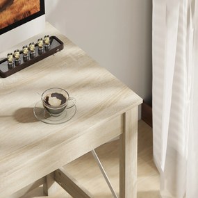 HOMCOM Masă de Birou Modernă Masă de Birou Masă de Calculator Ușor de Asamblat pentru Birou Studiu 105x50x76 cm Natural | Aosom Romania