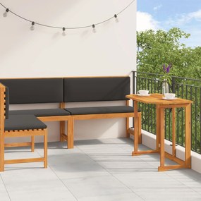 vidaXL Set bistro de grădină cu perne, 3 piese, lemn masiv de acacia