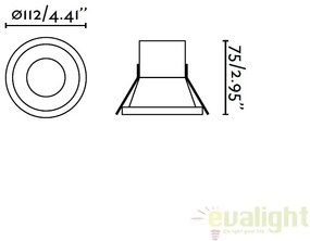SPOT LED INCASTRABIL MODERN SON-1 8W 42928