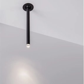 Spot LED incastrabil design tubular STILVI negru, H-24cm