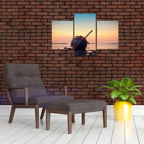 Tablou - Nava naufragiată (90x60 cm)