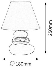 Rabalux 4950 - Lampa de masa SALEM E14/40W/230V