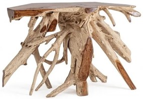 Consola finisaj natural din lemn de Teak, 120x45x80 cm, Lisandra Bizzotto