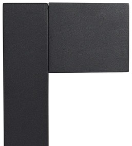 Lampă de podea industrială de exterior gri închis 65 cm IP44 - Baleno