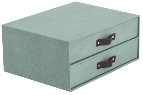 Organizator verde pentru sertar din carton Birger Canvas Paper Laminate – Bigso