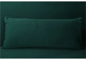 Canapea extensibilă, material textil Velvet smarald, FASTA