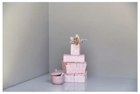 Coș cu capac Wenko Adria, roz