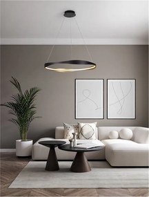 Lustra LED CCT moderna cu telecomanda Platinum 80cm