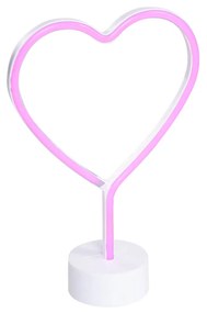 Lampă de masă Neon albă cu LED inclus - Amore