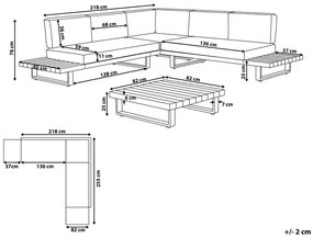 Set mobilier de grădină Mykza (lemn deschis). 1081607