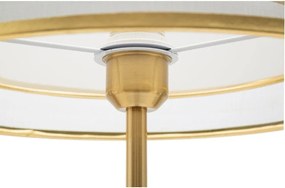 Lampadar negru-auriu cu abajur textil (înălțime 153 cm) Levels – Mauro Ferretti