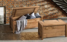 Ladă lemn masiv de depozitare Malina - 85 × 45 × 45 cm, Nu