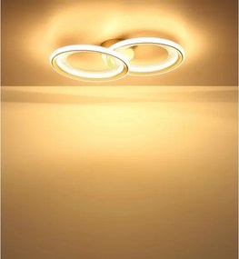 Globo 48064-30S - Lampă de tavan GLITRA cu LED, 30 W, 230 V, 3000 K, 31,5 x 52,5 cm