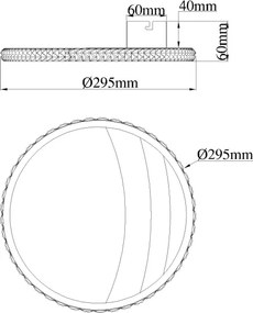 Globo 48493-12 - Plafonieră LED CONSTANCE LED/12W/230V Ø 29,5 cm, auriu