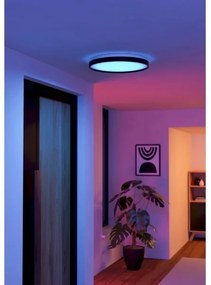 Eglo 300692 - Plafonieră LED RGBW MOZONCILLO-Z, 28,3 W, 230 V, neagră + telecomandă