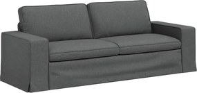 vidaXL Canapea Gri închis 222 x 80 x 82 cm țesătură