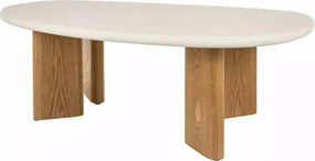 Măsuță de cafea Alpen ecru / stejar L130 x l80 cm